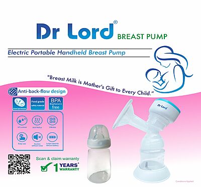 Handheld portable Electric Breast Pump With carry bag
