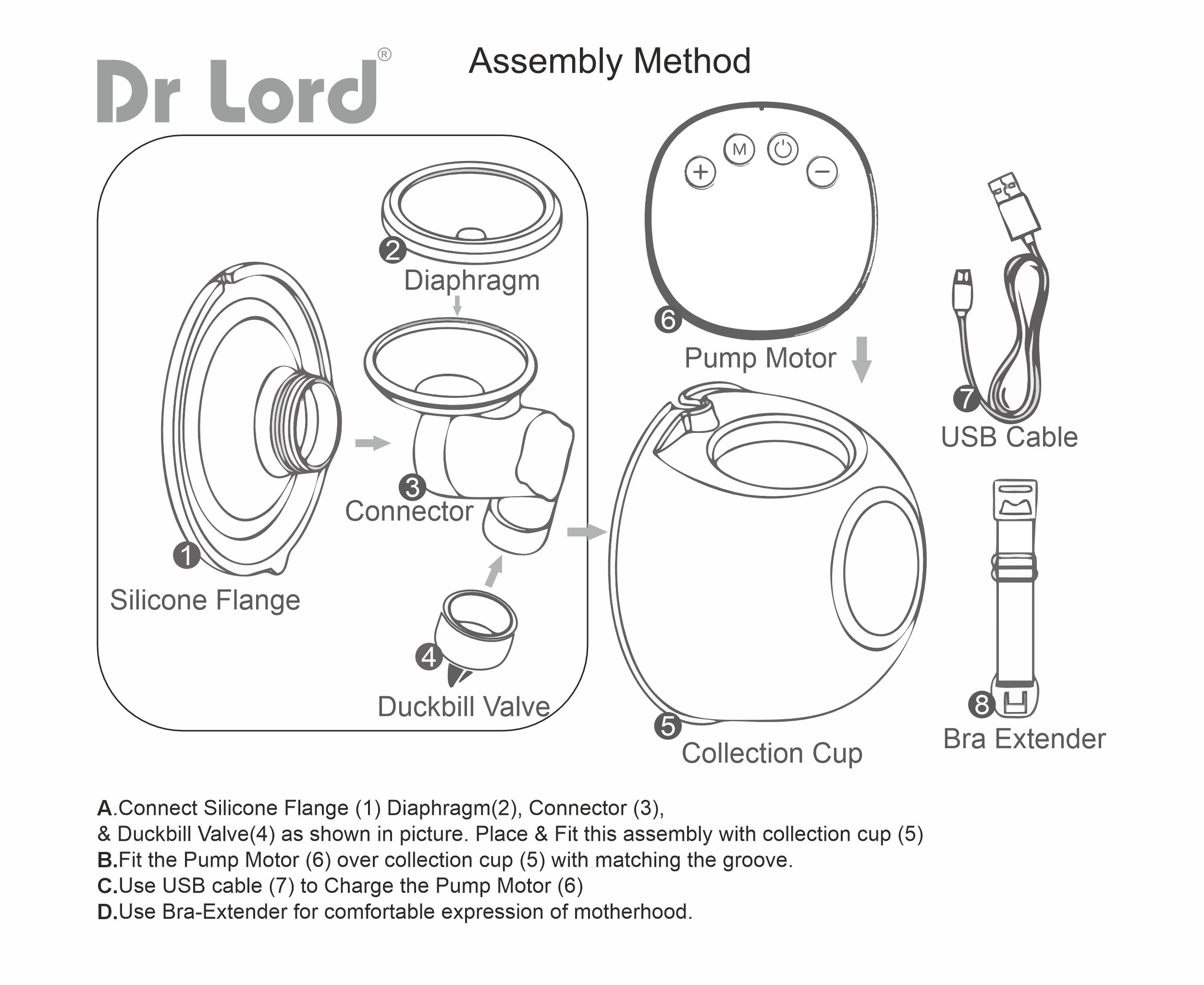 Handsfree wearable Electric Breast Pump