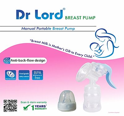 Handheld portable Manual Breast Pump