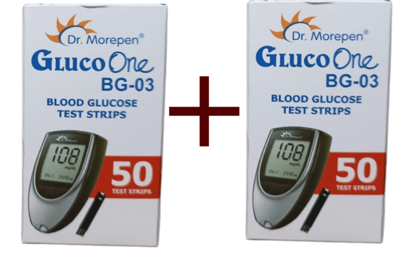 Dr Morepen BG03 Glucometer Strips (50X2 = 100)